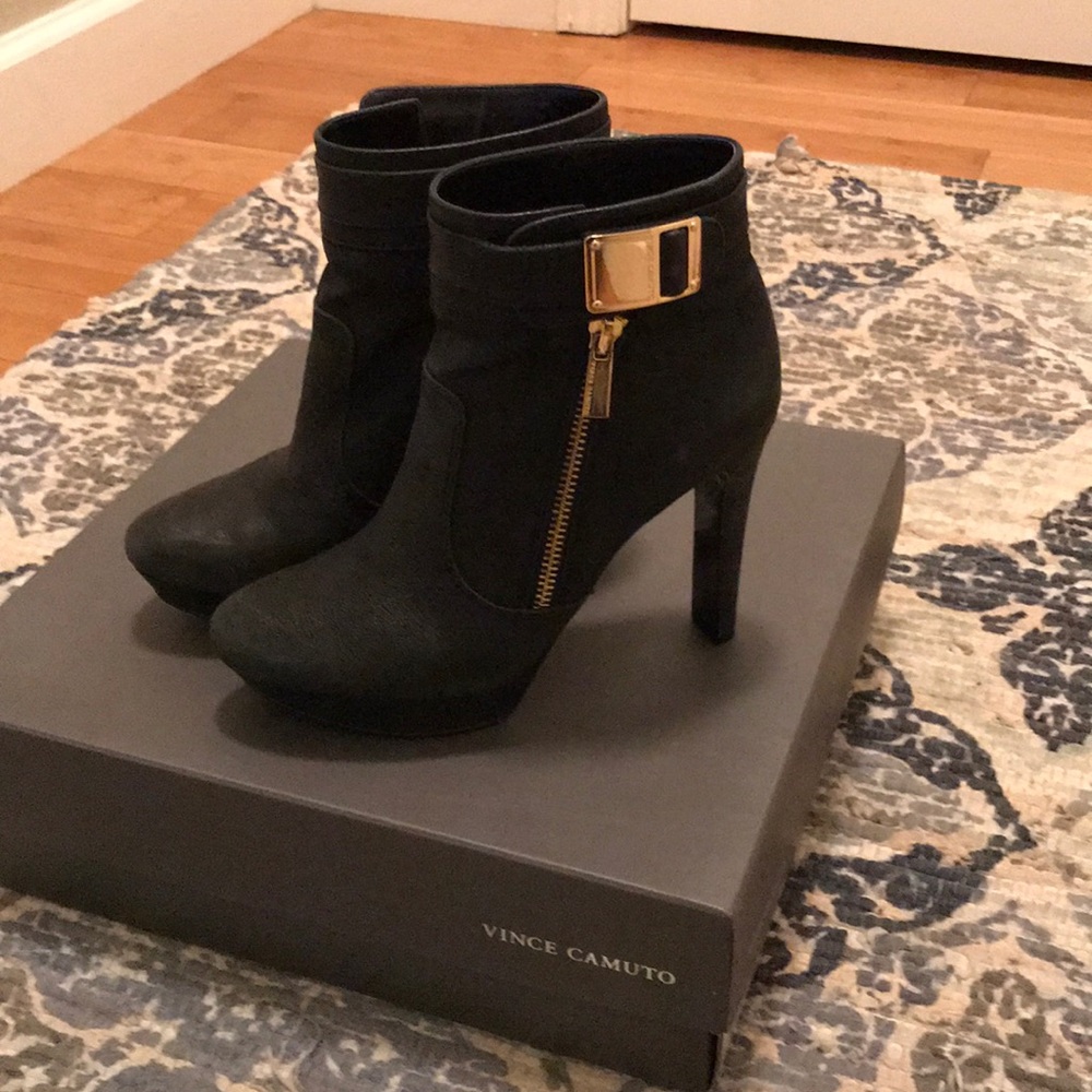 Black Platform Booties